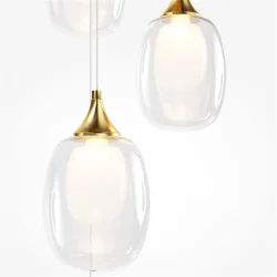 Подвесной светильник Aura E14х5 (Латунь)