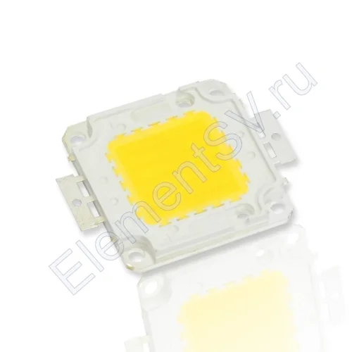 Светодиодная матрица COB D528 (50W, 30-36V, warm white) - фото.