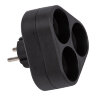 S-ES3-16F BLACK Разветвитель сетевой, б-з, 3 гнезда, 16А, 3500Вт, Черный - фото 4