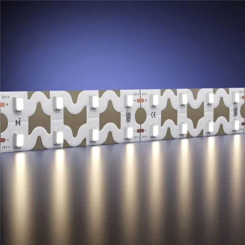 Светодиодная лента Ultra 24В 2835 19,2Вт/м 3000K 5м IP 20 201226 (Белый) - фото 2
