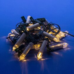 ULD-S0800-040-SGA WARM WHITE IP20 CANDLES Гирлянда светодиодная Свеча, 8м, 40 светодиодов, Теплый белый свет, Провод зеленый