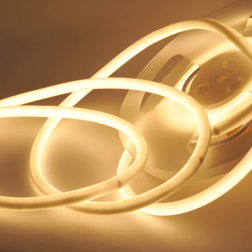 ULS-N40-2835-120LED-m-16mm-IP68-DC24V-10W-m-5M-3000K NEON SET01 Комплект светодиодной ленты для бань и саун, до +100С, катушка 5м, Теплый белый свет 3000К, Крепление в-к, TM Uniel - фото 6