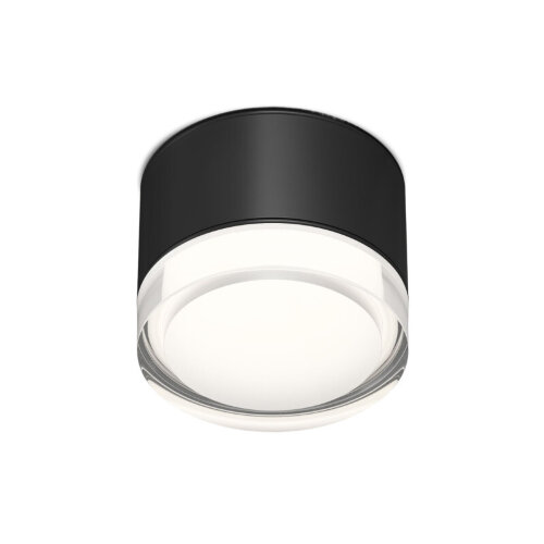 Накладной влагостойкий светильник AQUA, GX53, до 15 Вт, LED, IP44, черный, алюминий, акрил. Фото 4
