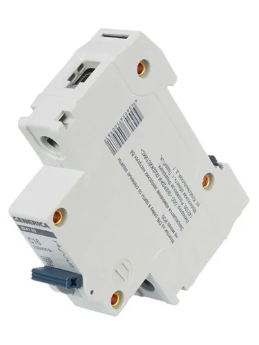 Выключатель автоматический модульный 1п C 16А 4.5кА ВА47-29 GENERICA MVA25-1-016-C - фото 6