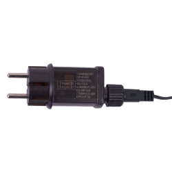 ULD-S2500-250-DBA-RC WW IP44 Гирлянда светодиодная, 25м, 250 светодиодов, Теплый белый свет, Пульт ДУ в-к, Провод черный