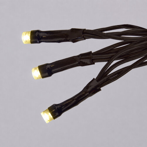 ULD-S2500-250-DBA-RC WW IP44 Гирлянда светодиодная, 25м, 250 светодиодов, Теплый белый свет, Пульт ДУ в-к, Провод черный - фото 6