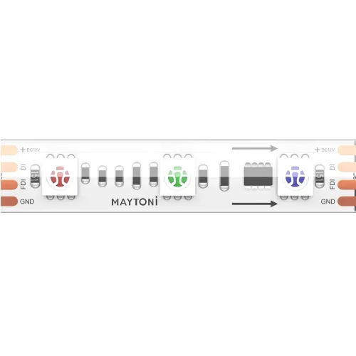 Светодиодная лента 12В 5050 14,4Вт/м RGB 5м IP 68 201245 (Белый) - фото