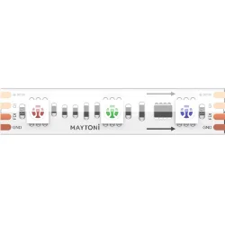 Светодиодная лента 12В 5050 14,4Вт/м RGB 5м IP 68 201245 (Белый)