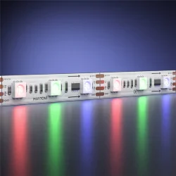 Светодиодная лента 12В 5050 14,4Вт/м 5м IP 68 Адресная (SPI) Цветная (RGB) 201245 (Белый) 201245