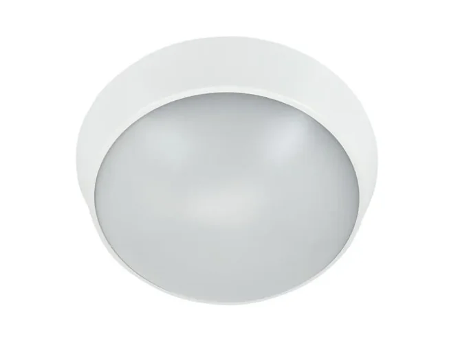 Светильник светодиодный WP 15 C 12W OP 840 D220 WH 220х80мм 12Вт 4000К IP65 ЖКХ круглый пылевлагозащ. бел. Русский Свет 15071523452 - фото