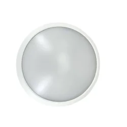 Светильник светодиодный WP 15 C 12W OP 840 D220 WH 220х80мм 12Вт 4000К IP65 ЖКХ круглый пылевлагозащ. бел. Русский Свет 15071523452