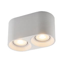 Светильник накладной IP 20, 10 Вт, GU5.3, LED, белый, пластик, Denkirs DK3036-WH