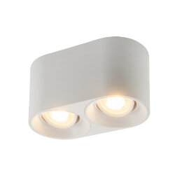 Светильник накладной IP 20, 10 Вт, GU5.3, LED, белый, пластик, Denkirs DK3036-WH