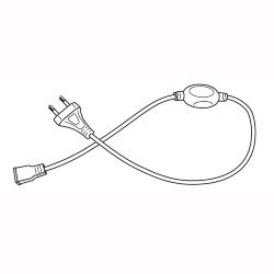 UCX-Q220 SP2-A67-NNN WHITE 1 STICKER Провод электрический для подключения монохромных светодиодных лент ULS-3528-2835 сетевого напряжения к сети 220В, 7х10мм.