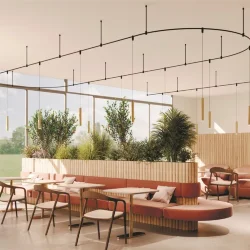 Трековый подвесной светильник Скольжение / Skim 3000К 5Вт 36° (Черный) TR210-1-5W3K-M-B