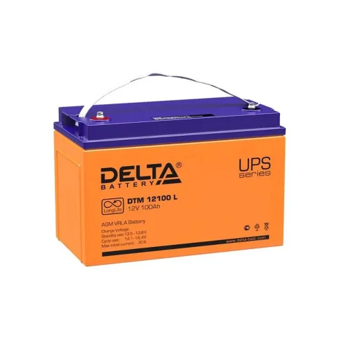 Аккумулятор UPS 12В 100А.ч DTM 12100 L Delta 4614010640002 - фото