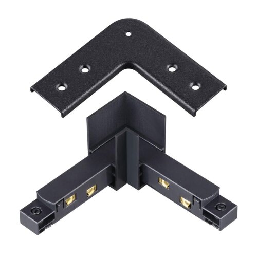 Соединитель с токопроводом для шинопровода "L" «Novotech» 135105, серия: FLUM. Фото 1.