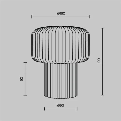 Настольный светильник Omaggio G9x1 (Бежевый) - фото 9