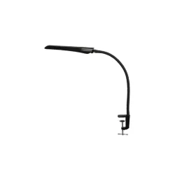 Настольный светильник на струбцине Гермес СШ | LED, 8Вт/4000К | Чёрный, сенсорный выключатель, металлическая струбцина | - ТРАНСВИТ