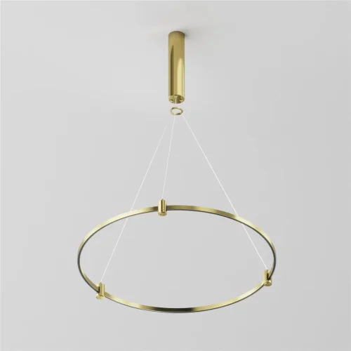 Готовая конструкция круглая D650мм c основанием под блок питания без светильников и блока питания, латунь (Латунь) TFC-Flar-H02-BS - фото