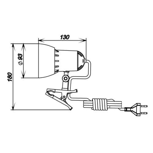 Надежда 1- мини НДБ37-40-016 (220В, 40Вт, ЛОН/LED Е27, на клипсе), трава. Фото 3