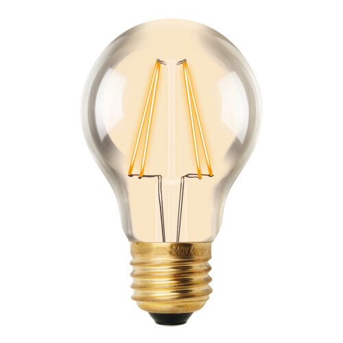 LED-A60-6W-GOLDEN-E27 GLV21GO Лампа светодиодная Vintage, Форма A, золотистая колба - фото 2