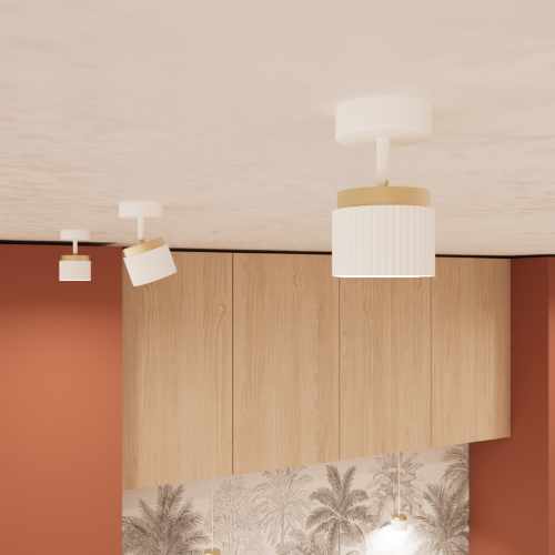 Светильник WOLTA WSL-GX53/19WG-2 под лампу GX53 Белый / Золотой MUSE - фото 3.