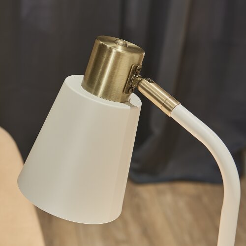 UML-B700 E27 WHITE Светильник настольный, 40W, Цоколь Е27, Механический выключатель, Белый - фото 9