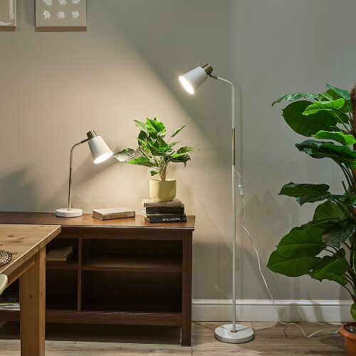 UML-B700 E27 WHITE Светильник настольный, 40W, Цоколь Е27, Механический выключатель, Белый - фото 13