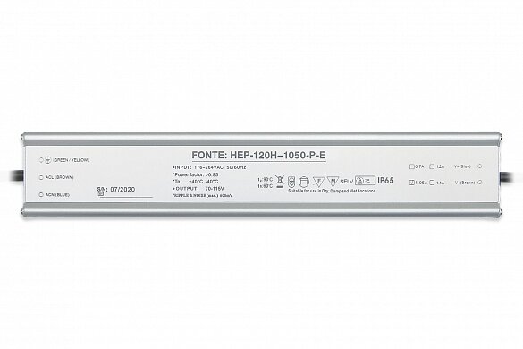 Источник питания Fonte:HEP-120H-1,05-P-E-IP65