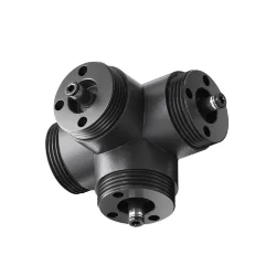 Х-образный вертикальный коннектор для системы Shelf без ввода питания (Черный)