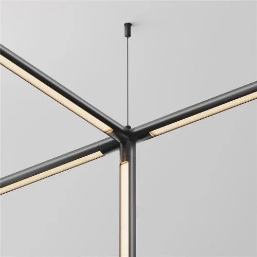 Х-образный вертикальный коннектор для системы Shelf без ввода питания (Черный) - фото 2