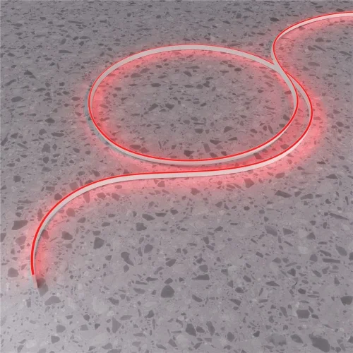 Гибкий неон 10x4 24В 9,6 Вт/м Red IP67 5м (Белый) - фото 3