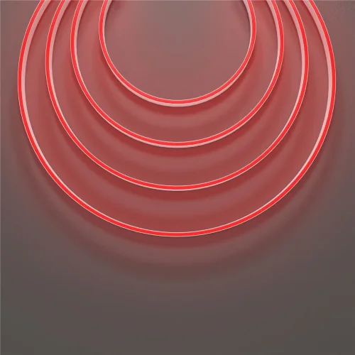 Гибкий неон 10x4 24В 9,6 Вт/м Red IP67 5м (Белый) - фото 4