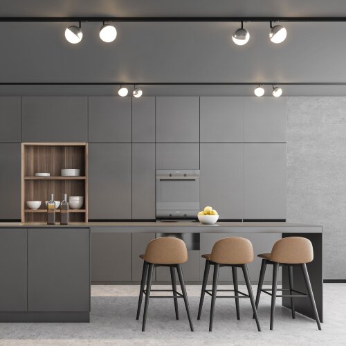 Трековый светодиодный светильник для однофазного шинопровода Glob GX53 Хром - Фото 2