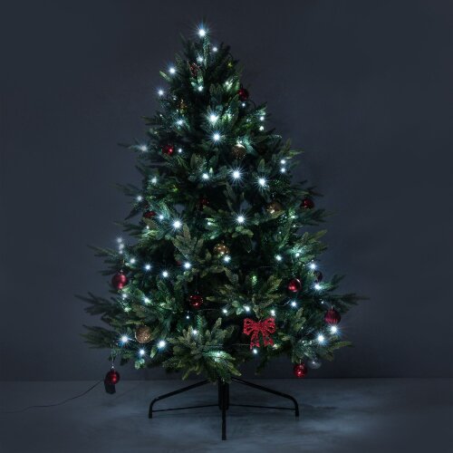 Новогодняя гирлянда нить белый 5 м IP20 - Фото 3