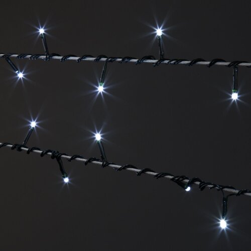 Новогодняя гирлянда нить белый 5 м IP20 - Фото 4