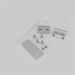 Комплект коннекторов для радиусного профиля (Серебро)