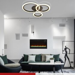 Светильник светодиодный ELEGANT BLISS-B 60Вт 230В 3000-6500K 4700Лм 508х390х120мм c пультом ДУ черный IN HOME