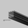 Рассеиватель для профиля 35x35 (Чёрный, 3 м), ALM-35-B-DF-3M 642041 (Черный) 642041 - фото 4