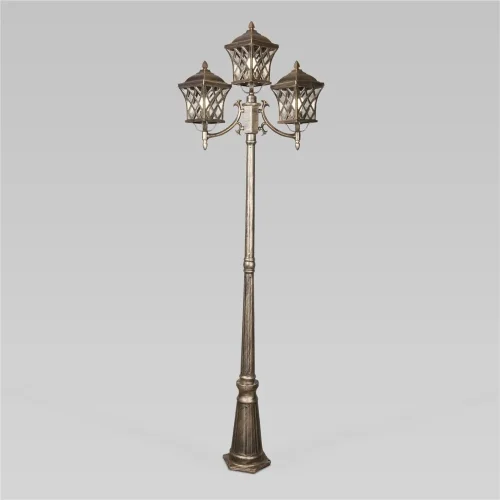 Уличный светильник на столбе Cassiopeya F/3 черное золото IP44 Cassiopeya F/3 черное золото - фото