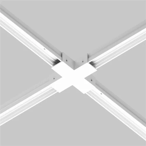 Коннектор X-образный для профиля Elasity IP (Белый) - фото 4