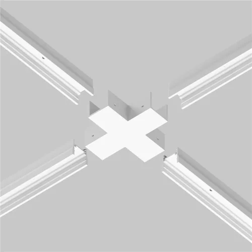 Коннектор X-образный для профиля Elasity IP (Белый) - фото 5