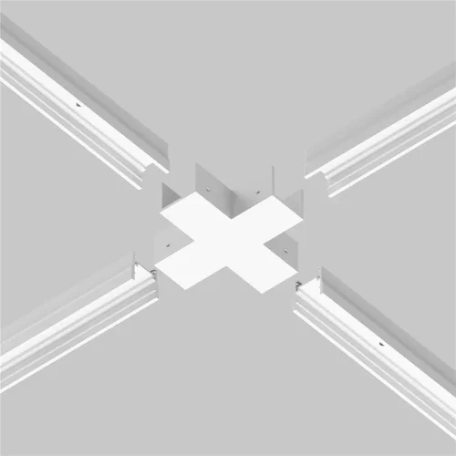 Коннектор X-образный для профиля Elasity IP (Белый) O-TR001-CC-W - фото 5