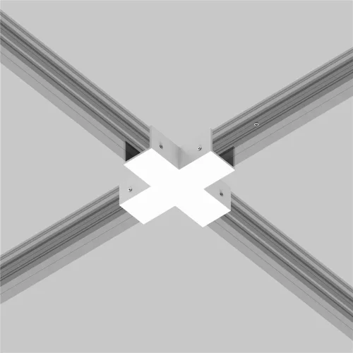 Коннектор X-образный для профиля Elasity IP (Белый) O-TR001-CC-W - фото 6