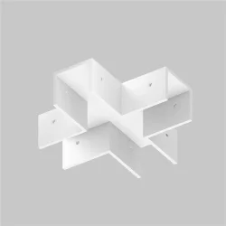Коннектор X-образный для профиля Elasity IP (Белый) O-TR001-CC-W