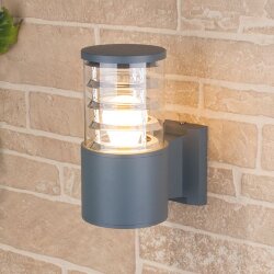 Настенный уличный светильник 1408 Techno cерый IP54 1408 Techno cерый