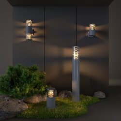 Настенный уличный светильник 1408 Techno cерый IP54 1408 Techno cерый