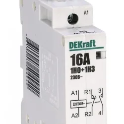 Контактор модульный МК-103 1НО+1НЗ 16А 230В DEKraft 18051DEK