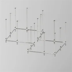 Радиусный коннектор для шинопровода Flarity платина (Платина)